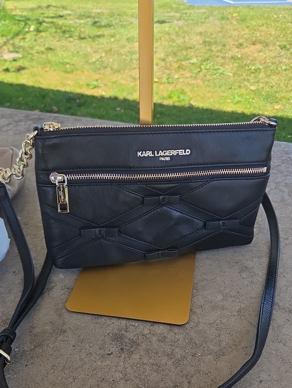 Karl Lagerfeld Paris Crossbody Black Bow